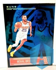 2020-21 Panini Illusions Blue Sapphire Mikal Bridges #56 Phoenix Suns